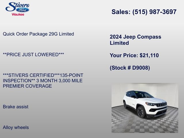 Used 2024 Jeep Compass Limited AWD/4WD image 8