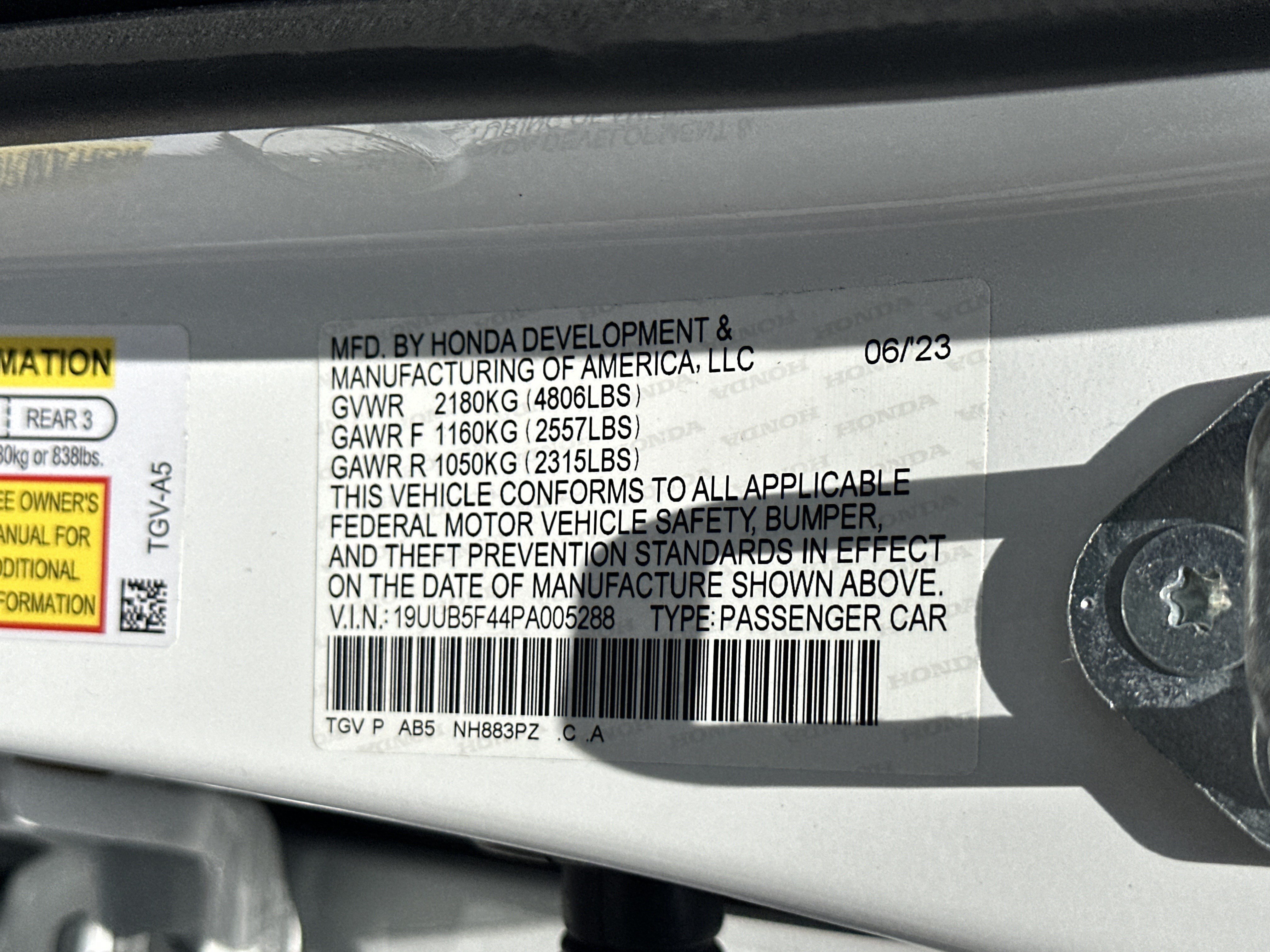 Certified 2023 Acura TLX w/ Technology Package FWD image 38