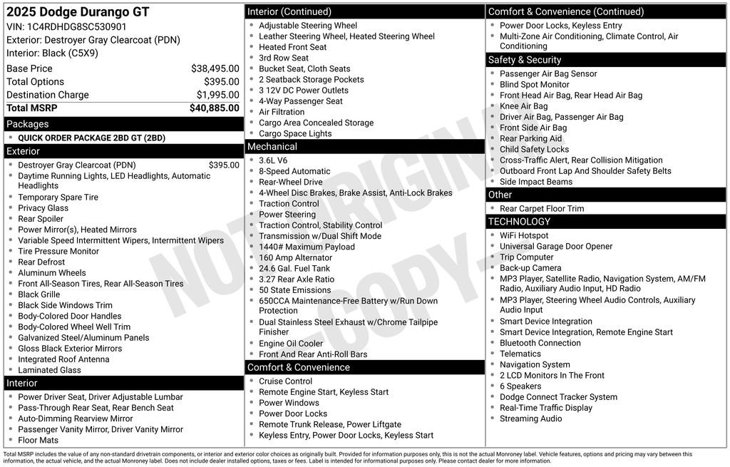 Used 2025 Dodge Durango GT RWD image 17