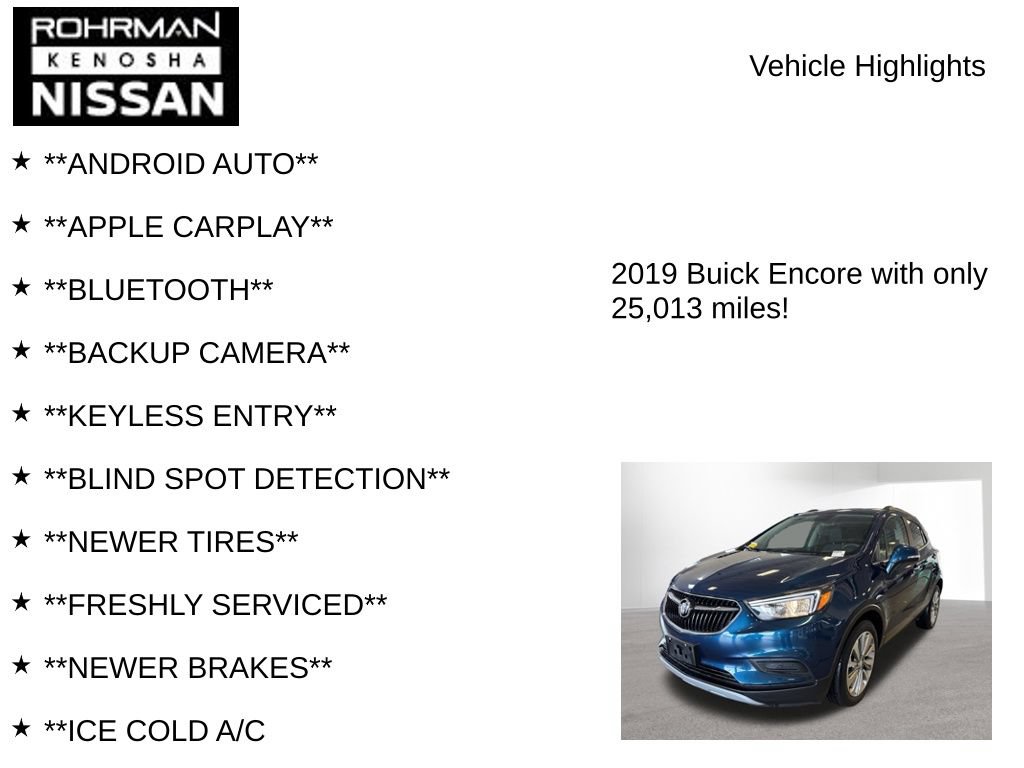 Used 2019 Buick Encore Preferred w/ Safety Package FWD image 8
