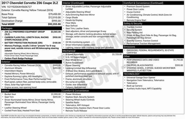 Used 2017 Chevrolet Corvette Z06 image 10