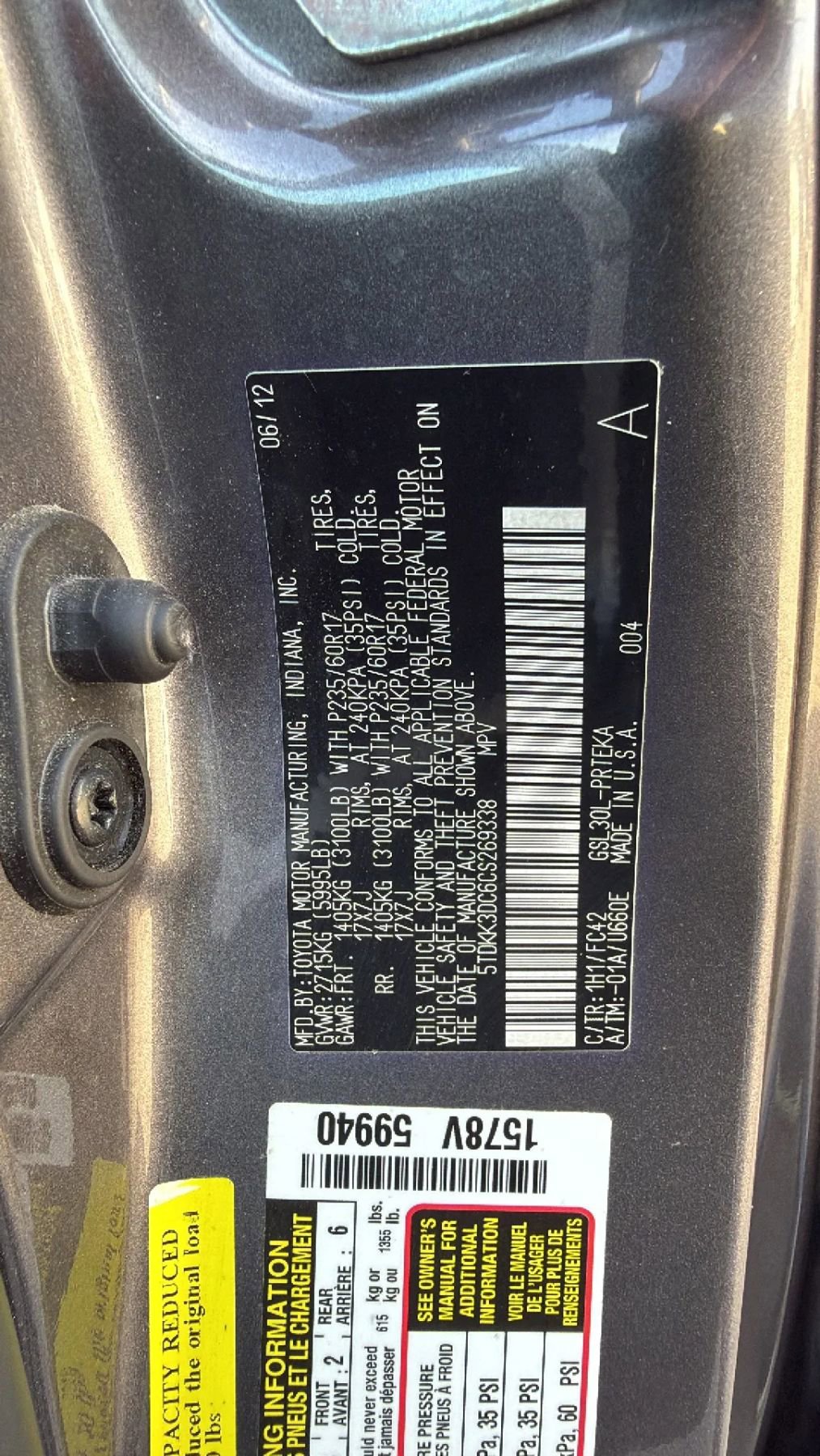 Used 2012 Toyota Sienna LE image 10