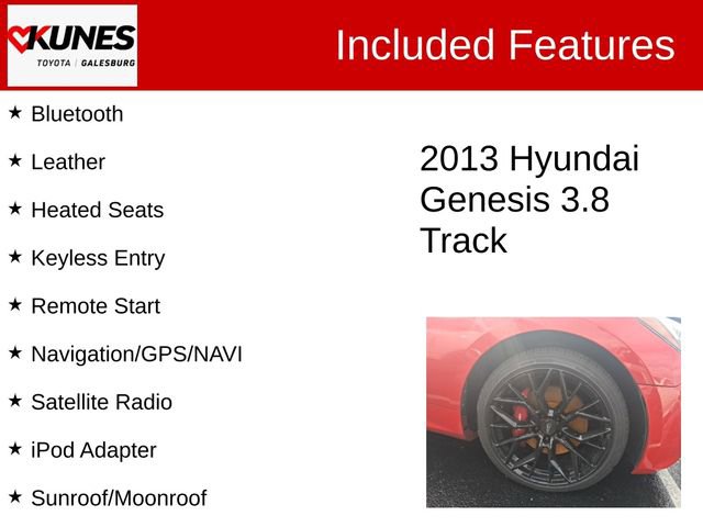 Used 2013 Hyundai Genesis 3.8 RWD image 2