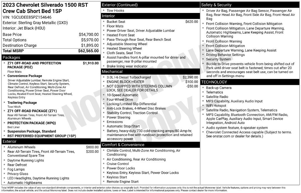 Used 2023 Chevrolet Silverado 1500 RST AWD/4WD image 25