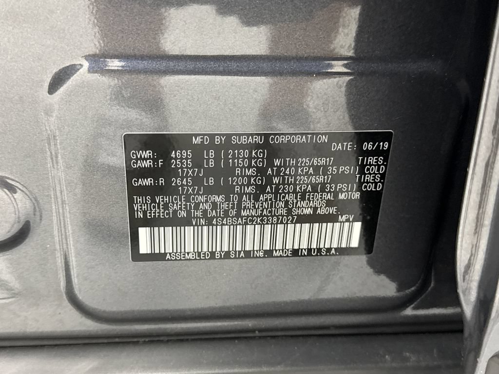 Used 2019 Subaru Outback 2.5i Premium w/ Popular Package #2 AWD/4WD image 24