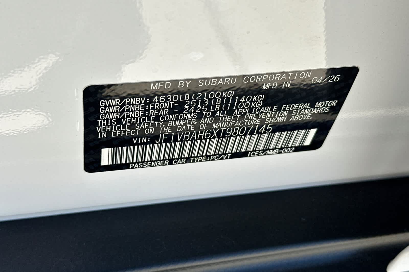 New 2026 Subaru WRX Premium AWD/4WD image 31