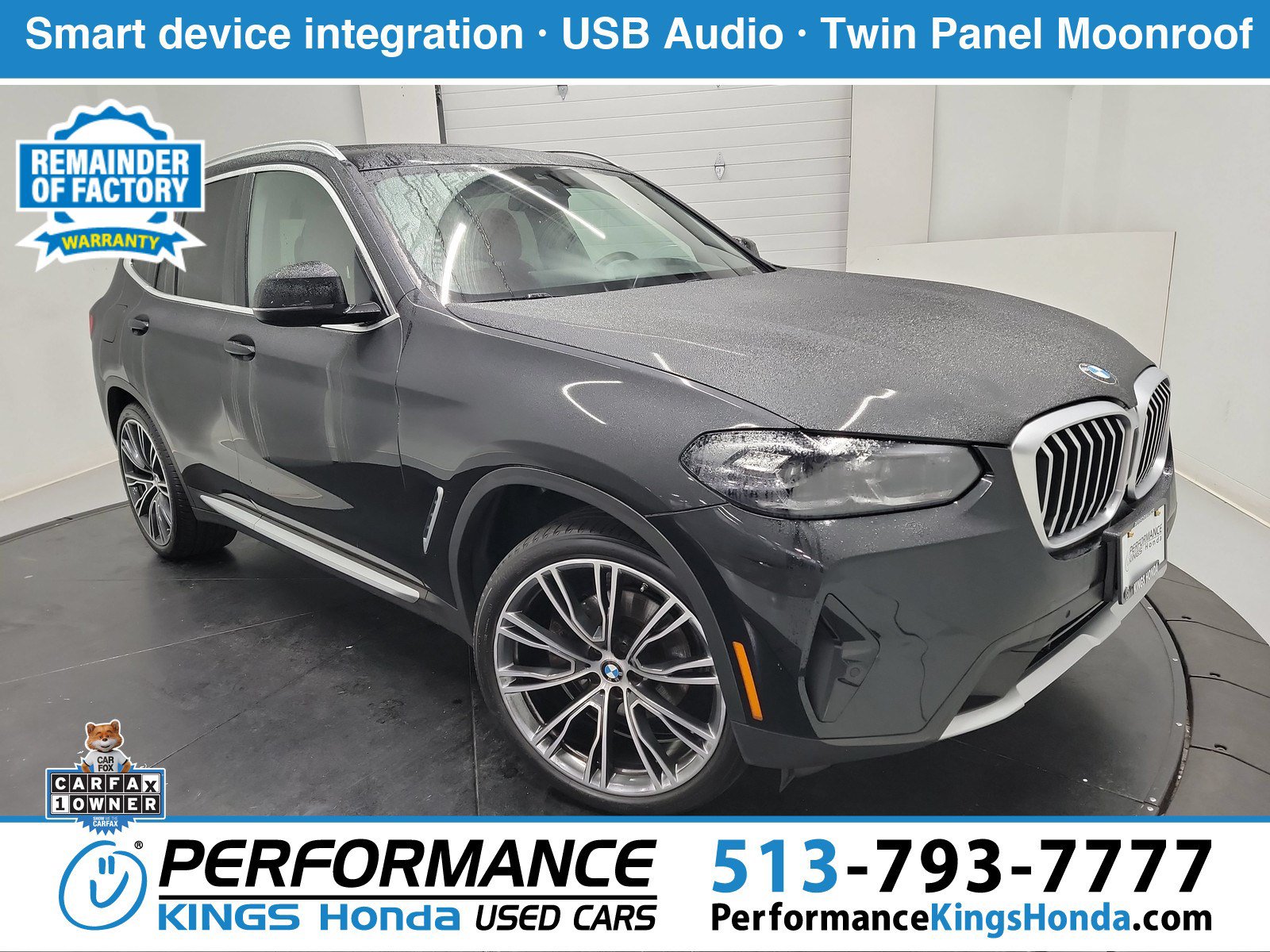 Used 2022 BMW X3 xDrive30i w/ Premium Package 2