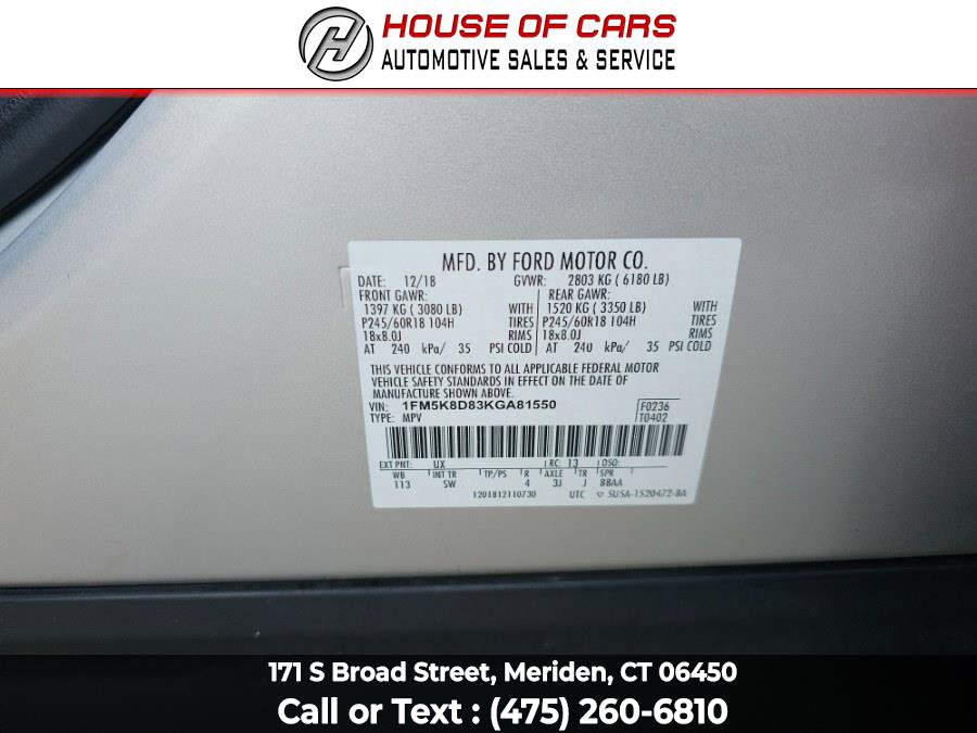 Used 2019 Ford Explorer XLT w/ Equipment Group 202A AWD/4WD image 53