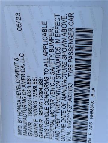 Certified 2023 Honda Accord EX image 25