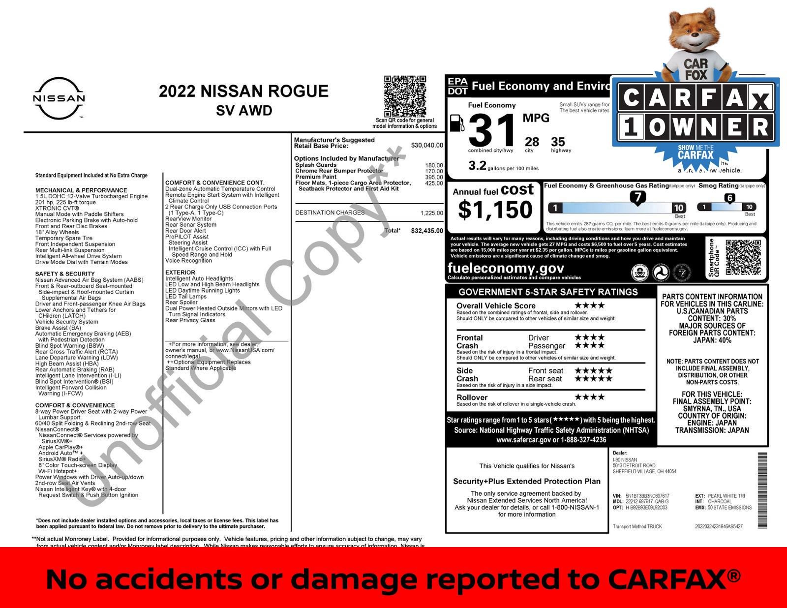 Certified 2022 Nissan Rogue SV image 3
