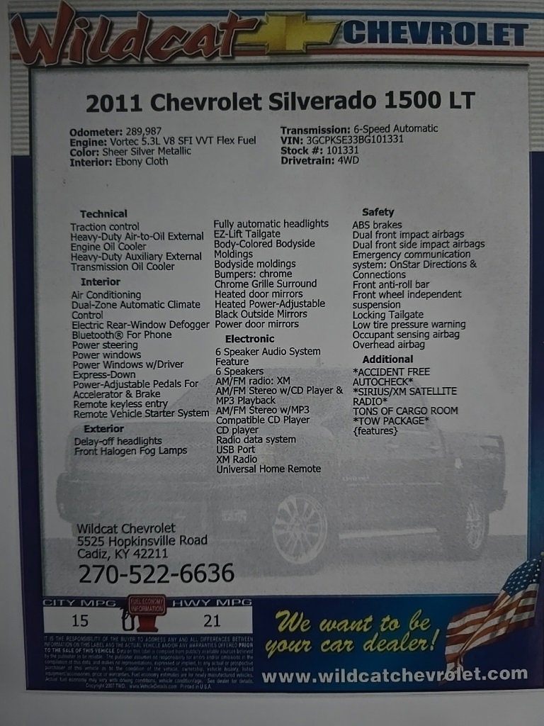 Used 2011 Chevrolet Silverado 1500 LT w/ All-Star Edition image 29