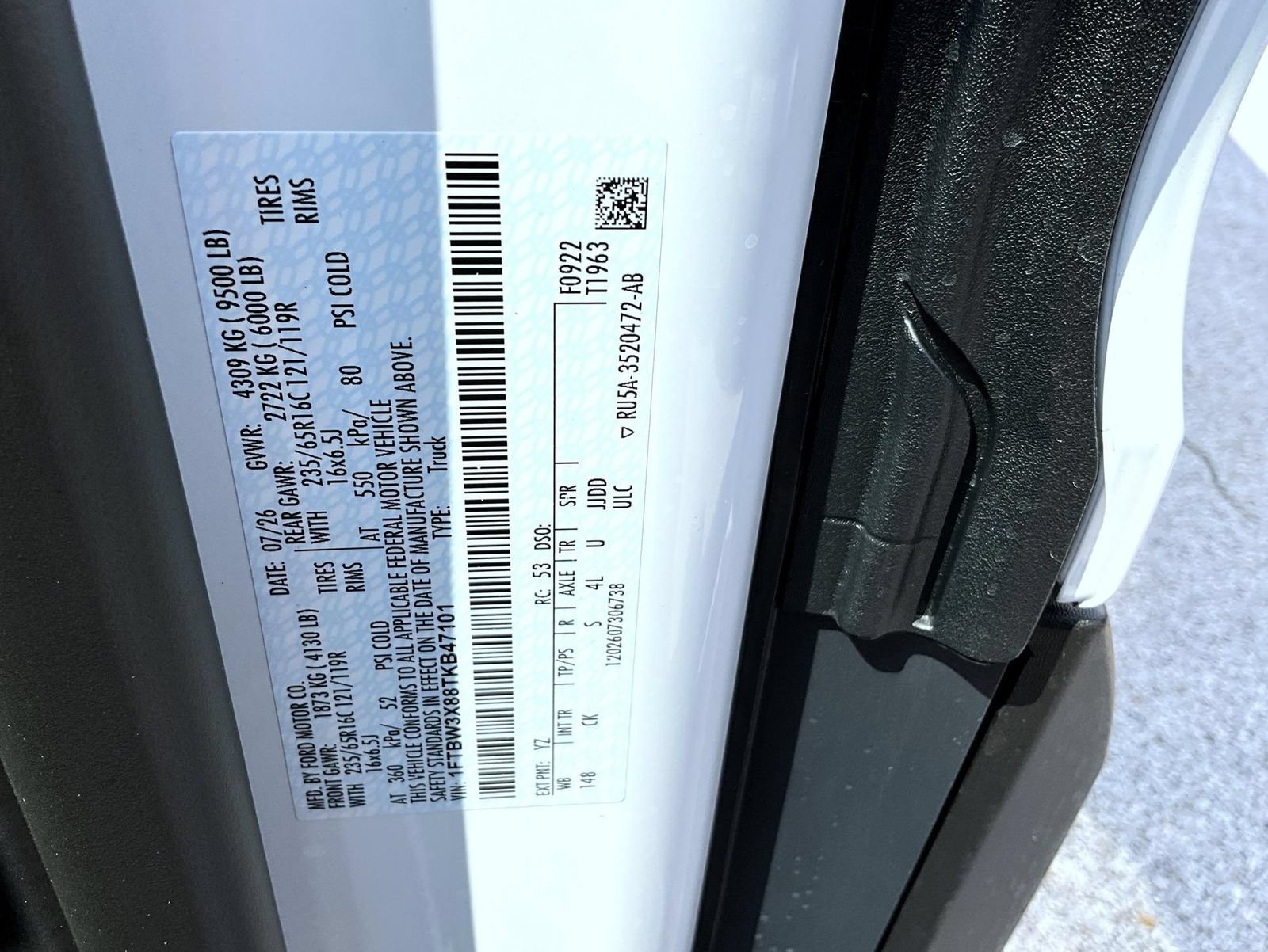 New 2026 Ford Transit 350 148 High Roof Extended w/ Load Area Protection Package RWD image 22
