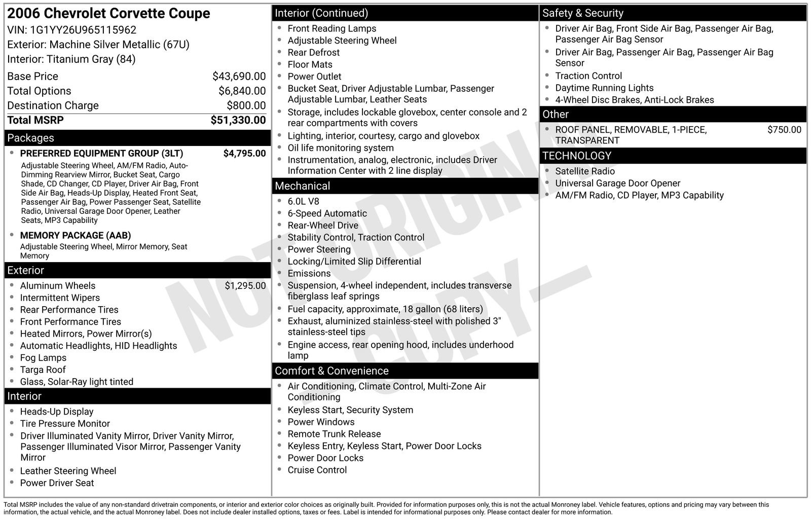 Used 2006 Chevrolet Corvette Coupe w/ Preferred Equipment Group RWD image 12