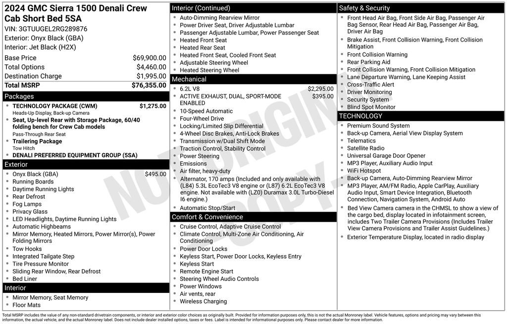 Used 2024 GMC Sierra 1500 Denali w/ Technology Package AWD/4WD image 34