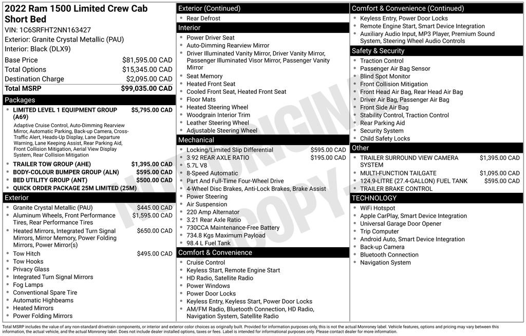 Used 2022 RAM 1500 Limited image 14