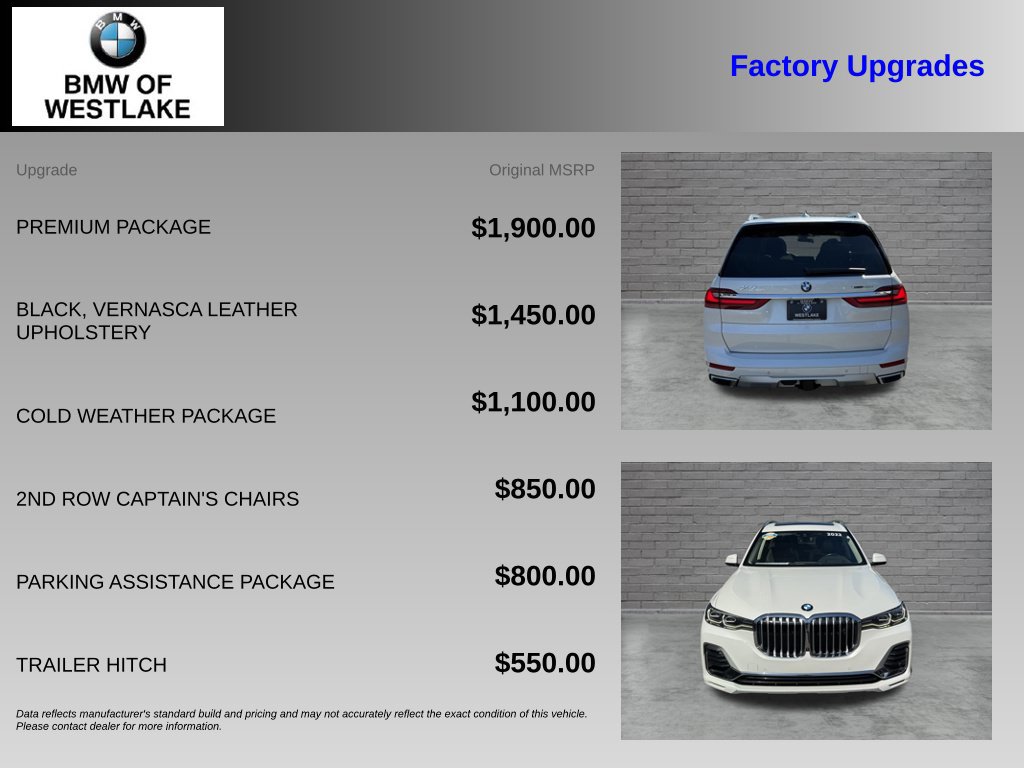 Used 2022 BMW X7 xDrive40i w/ Premium Package AWD/4WD image 4