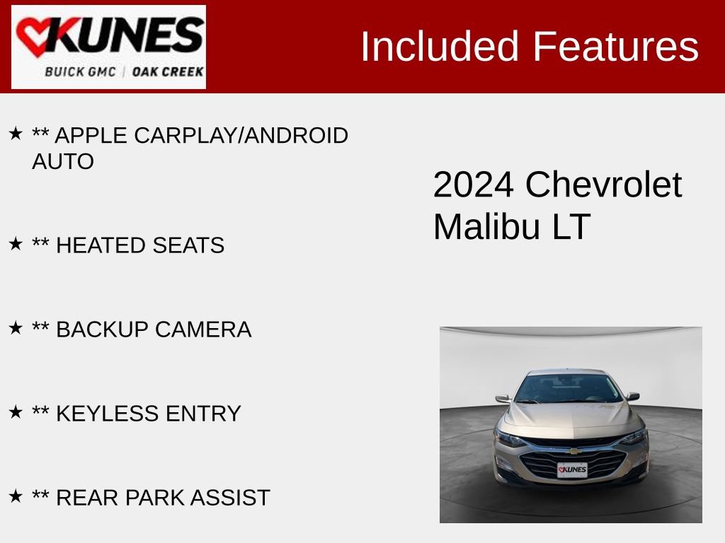 Used 2024 Chevrolet Malibu LT FWD image 2