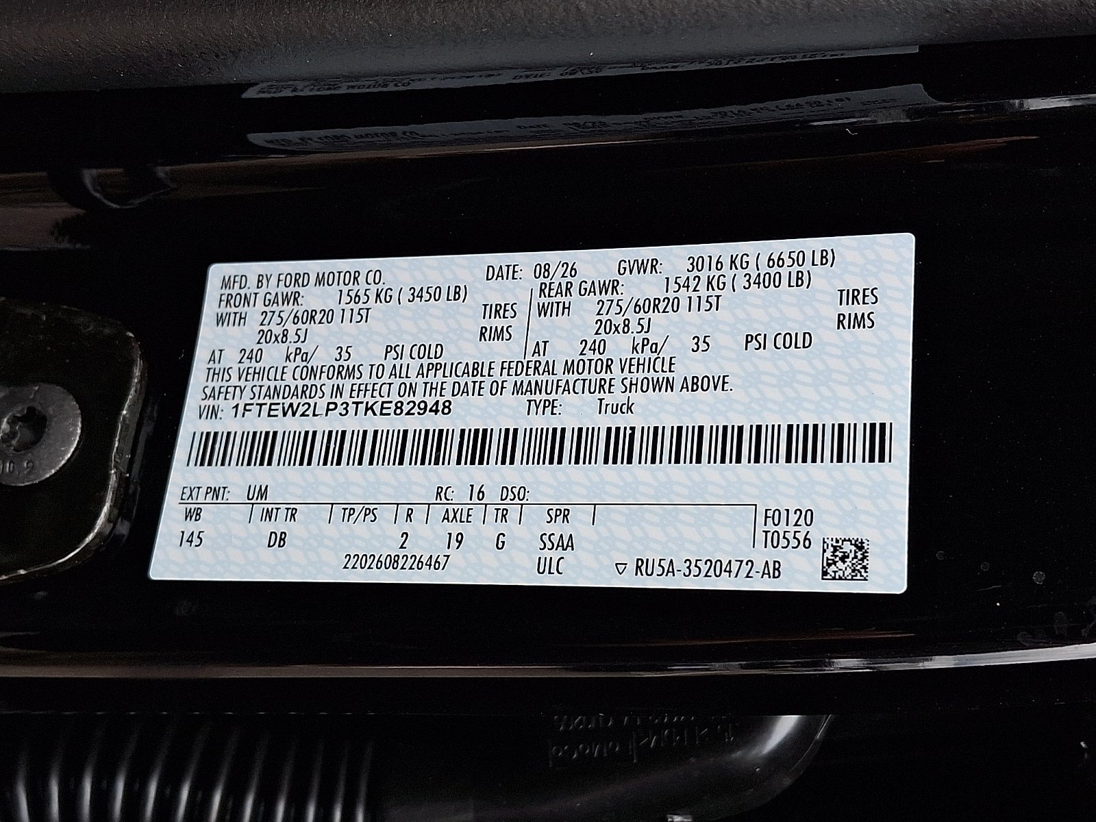 New 2026 Ford F150 STX w/ Equipment Group 200A AWD/4WD image 9