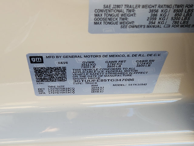 New 2026 GMC Sierra 1500 AT4X AWD/4WD image 18
