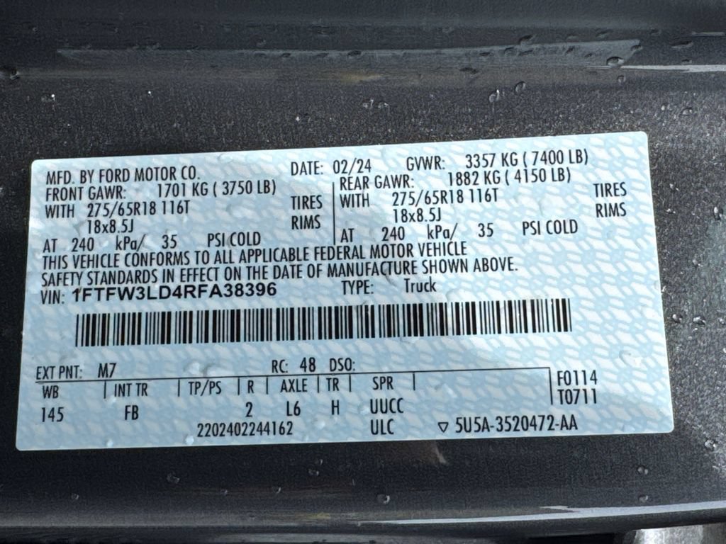 Used 2024 Ford F150 XLT w/ Equipment Group 302A MID AWD/4WD image 32