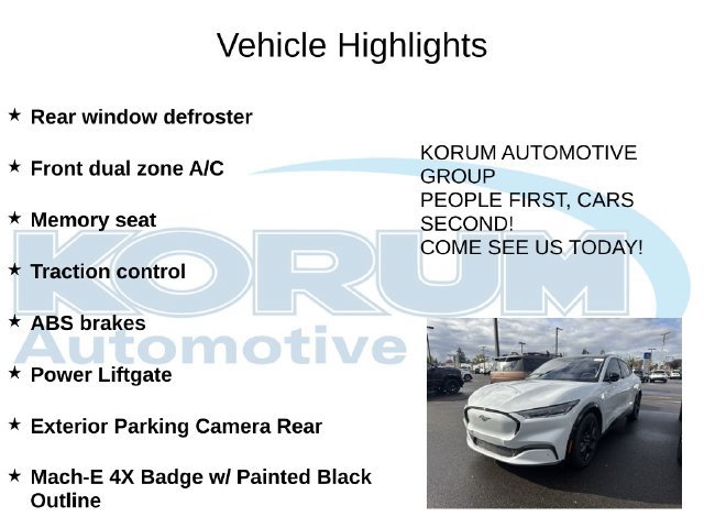 Certified 2023 Ford Mustang Mach-E Premium w/ Mustang Nite Pony Package AWD/4WD image 7