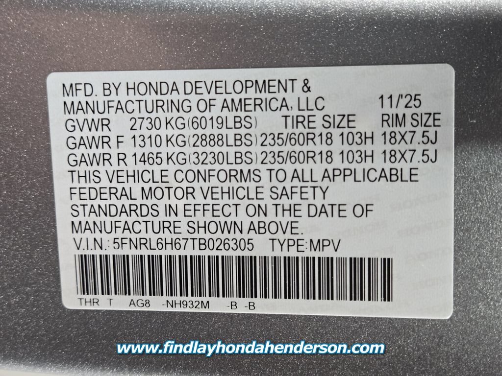 Certified 2026 Honda Odyssey EX-L image 14