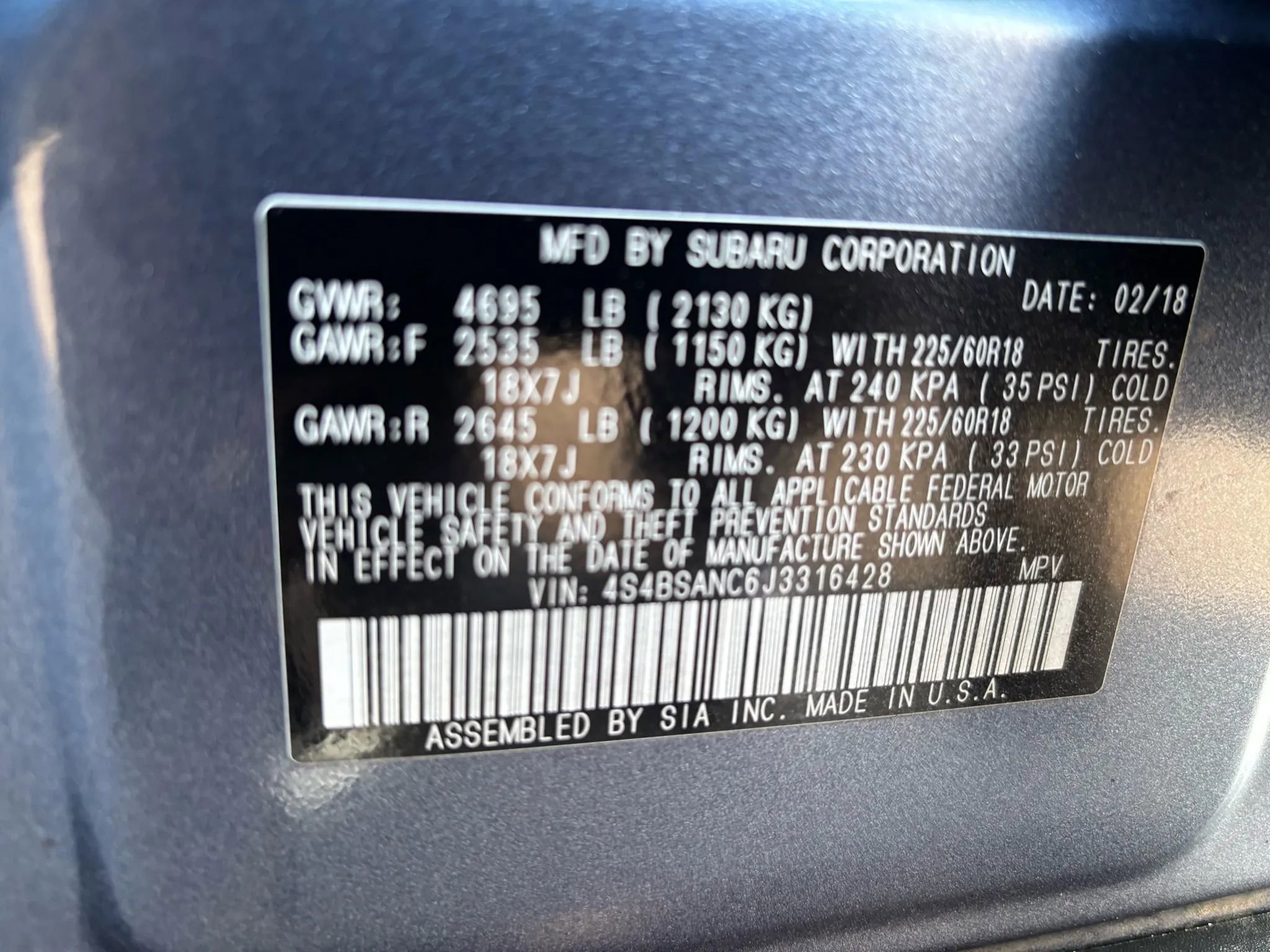 Used 2018 Subaru Outback 2.5i Limited image 21