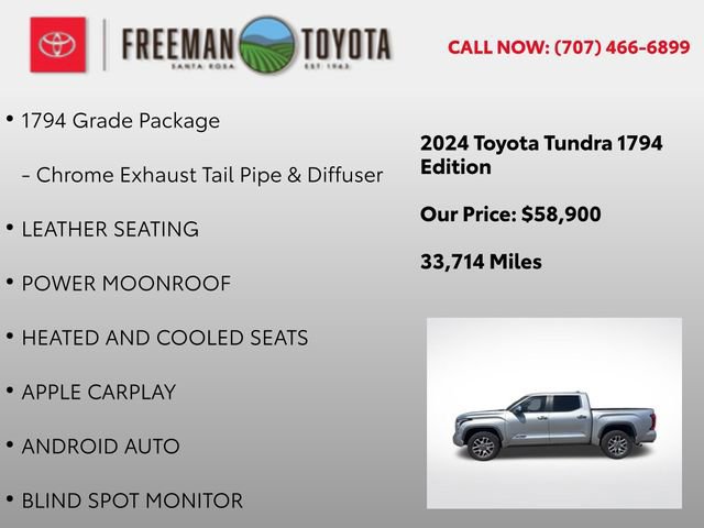 Used 2024 Toyota Tundra 1794 Edition AWD/4WD image 5