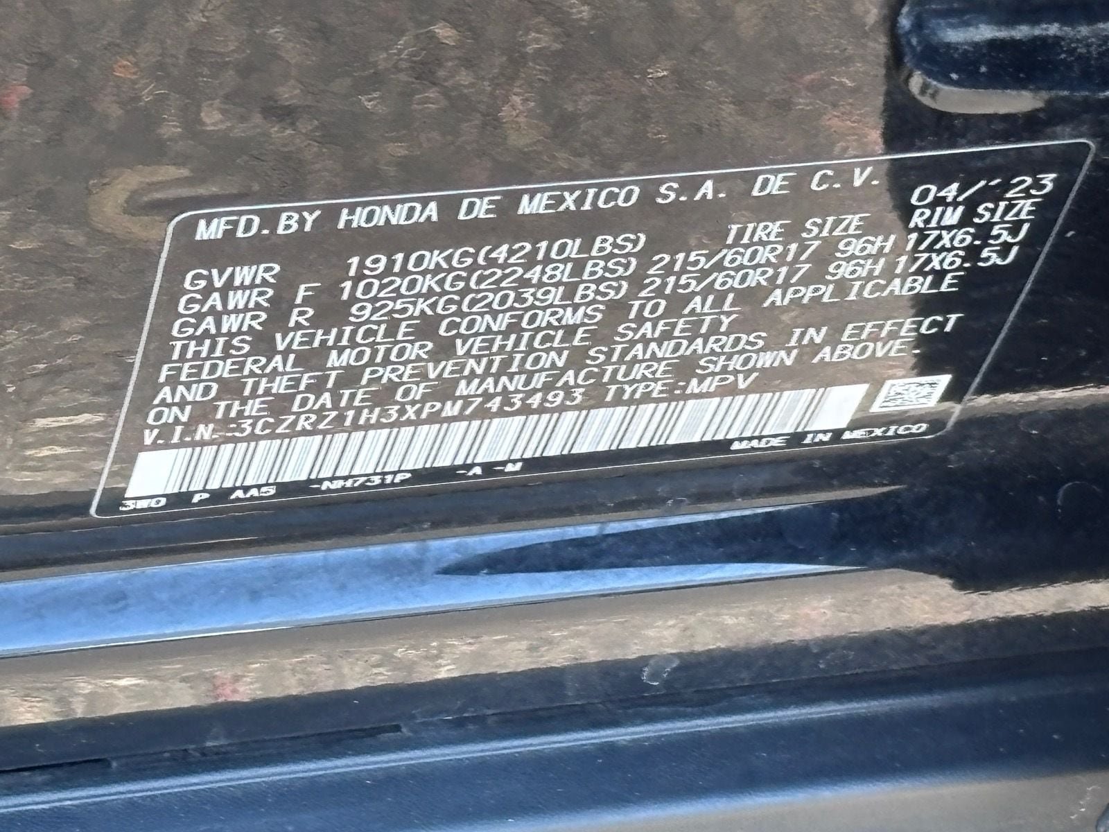 Certified 2023 Honda HR-V LX image 33