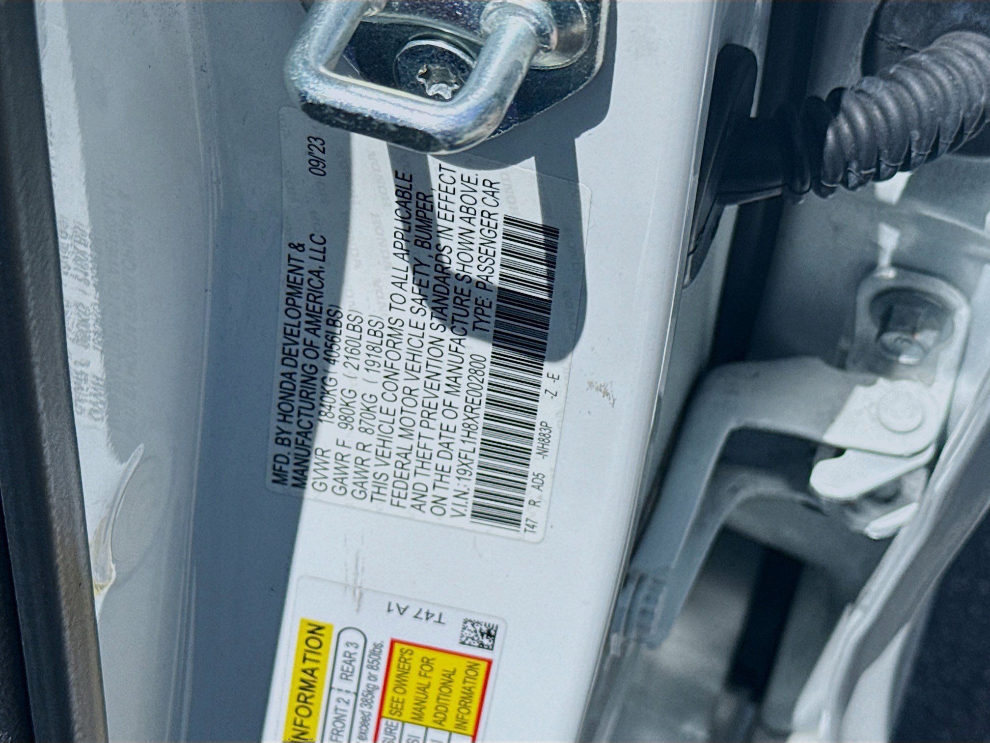 Certified 2024 Honda Civic Sport Touring image 37