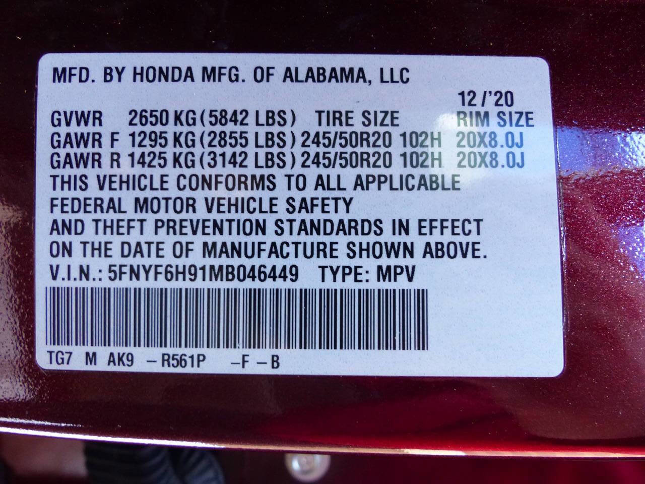 Used 2021 Honda Pilot Touring image 21