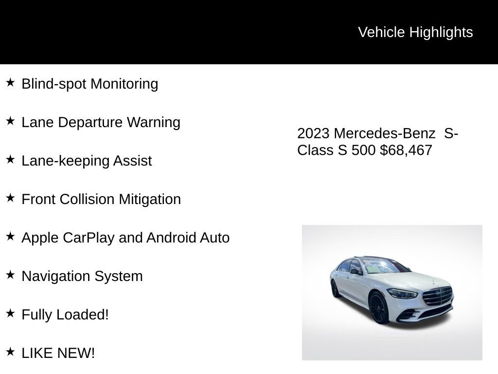 Used 2023 Mercedes-Benz S 500 4MATIC image 4