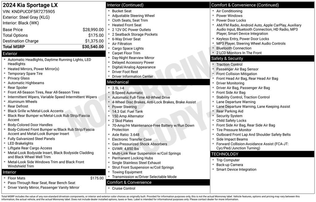 Used 2024 Kia Sportage LX image 20