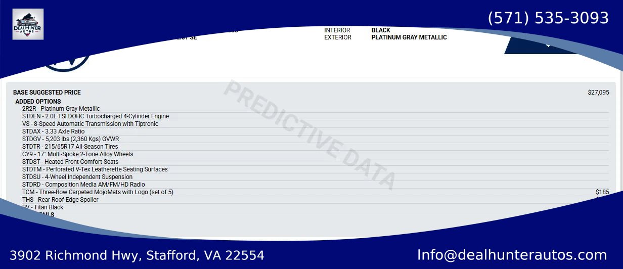 Used 2020 Volkswagen Tiguan SE w/ Panoramic Sunroof Package