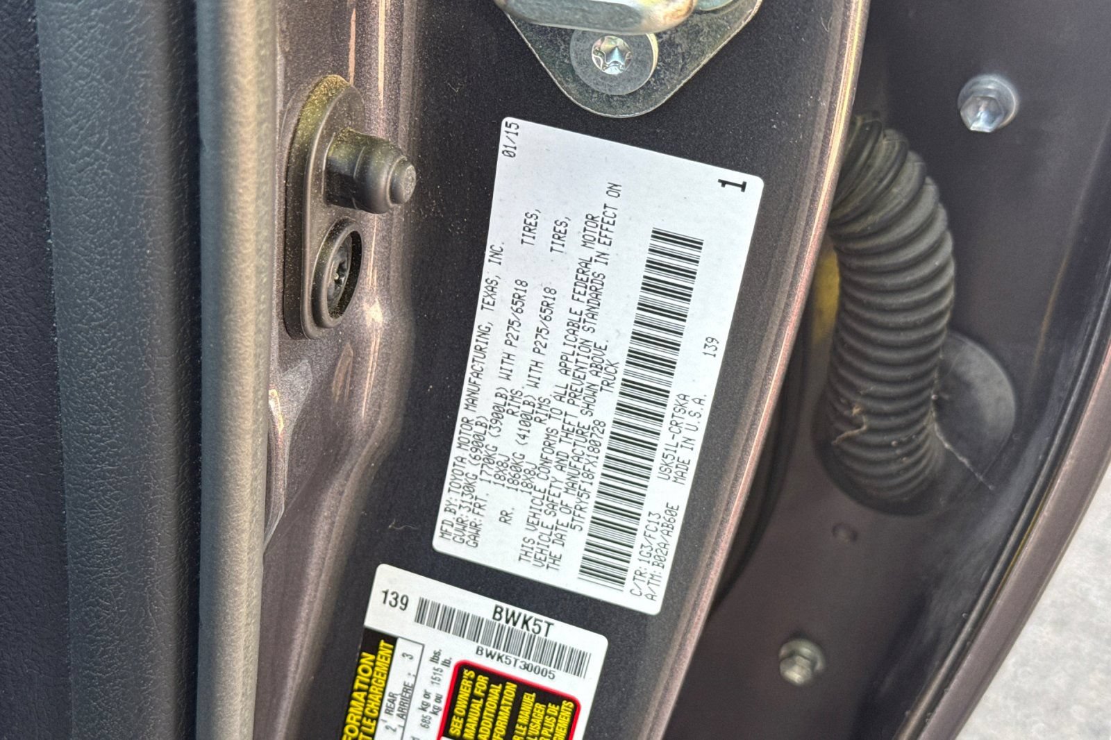 Used 2015 Toyota Tundra SR5 w/ SR5 Upgrade Package RWD image 54
