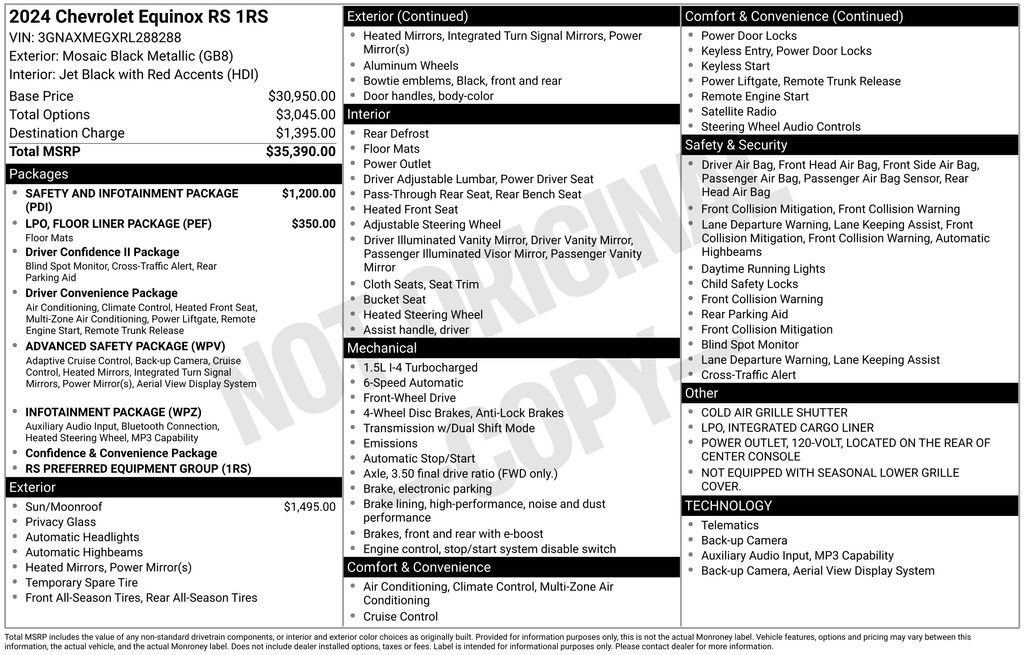 Used 2024 Chevrolet Equinox RS image 12