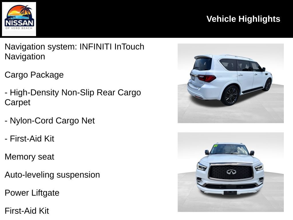 Used 2021 INFINITI QX80 Premium Select w/ Cargo Package AWD/4WD image 19
