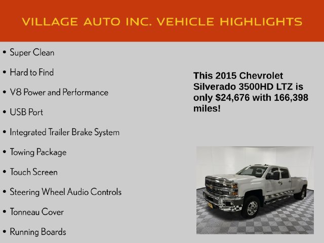 Used 2015 Chevrolet Silverado 3500 LTZ w/ LTZ Plus Package AWD/4WD image 7