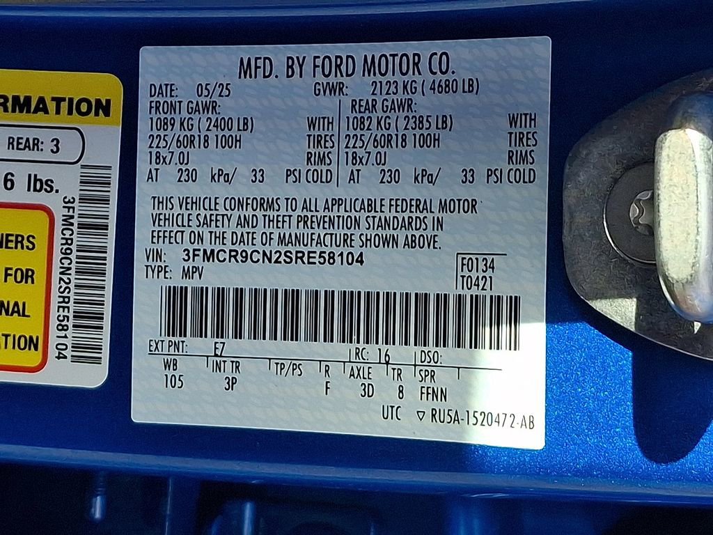 Certified 2025 Ford Bronco Sport Outer Banks w/ Outer Banks Tech Package+ image 28