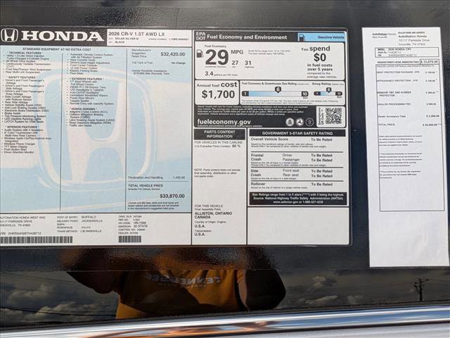 New 2026 Honda CR-V LX image 16