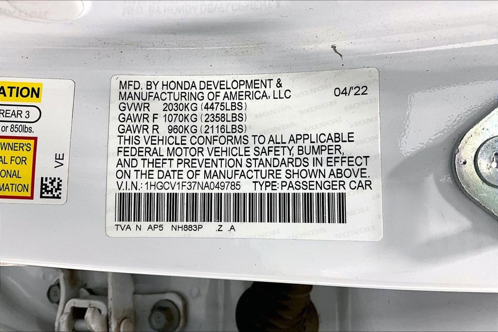 Used 2022 Honda Accord Sport image 39