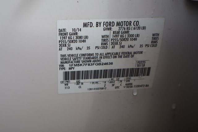 Used 2015 Ford Explorer Limited w/ Equipment Group 301A FWD image 30