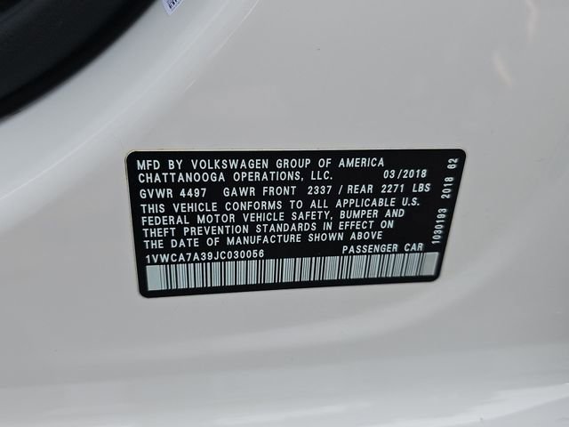 Used 2018 Volkswagen Passat 2.0T SEL Premium FWD image 36