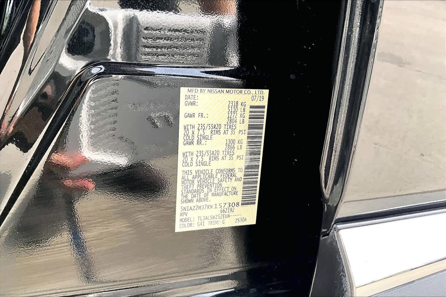 Used 2019 Nissan Murano Platinum FWD image 34