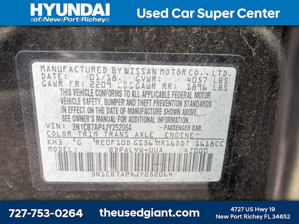 Used 2018 Nissan Sentra NISMO image 12