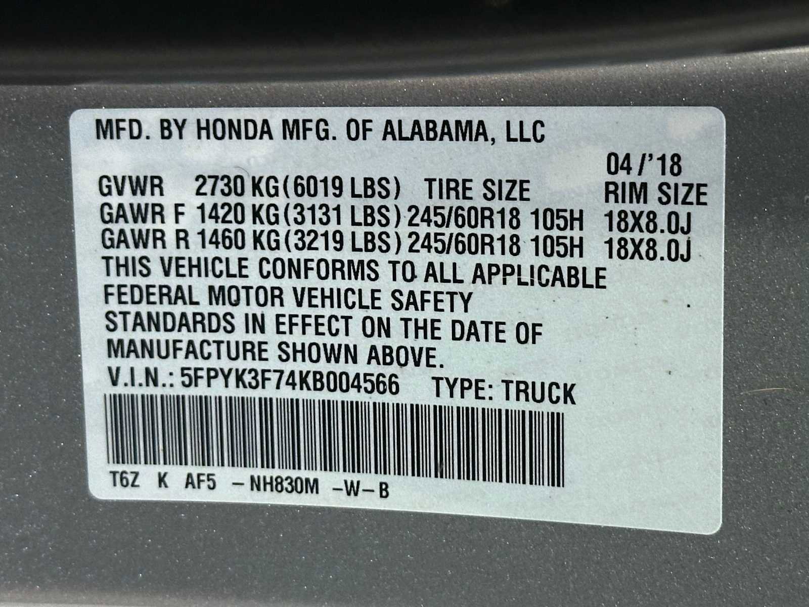 Used 2019 Honda Ridgeline RTL-E image 32