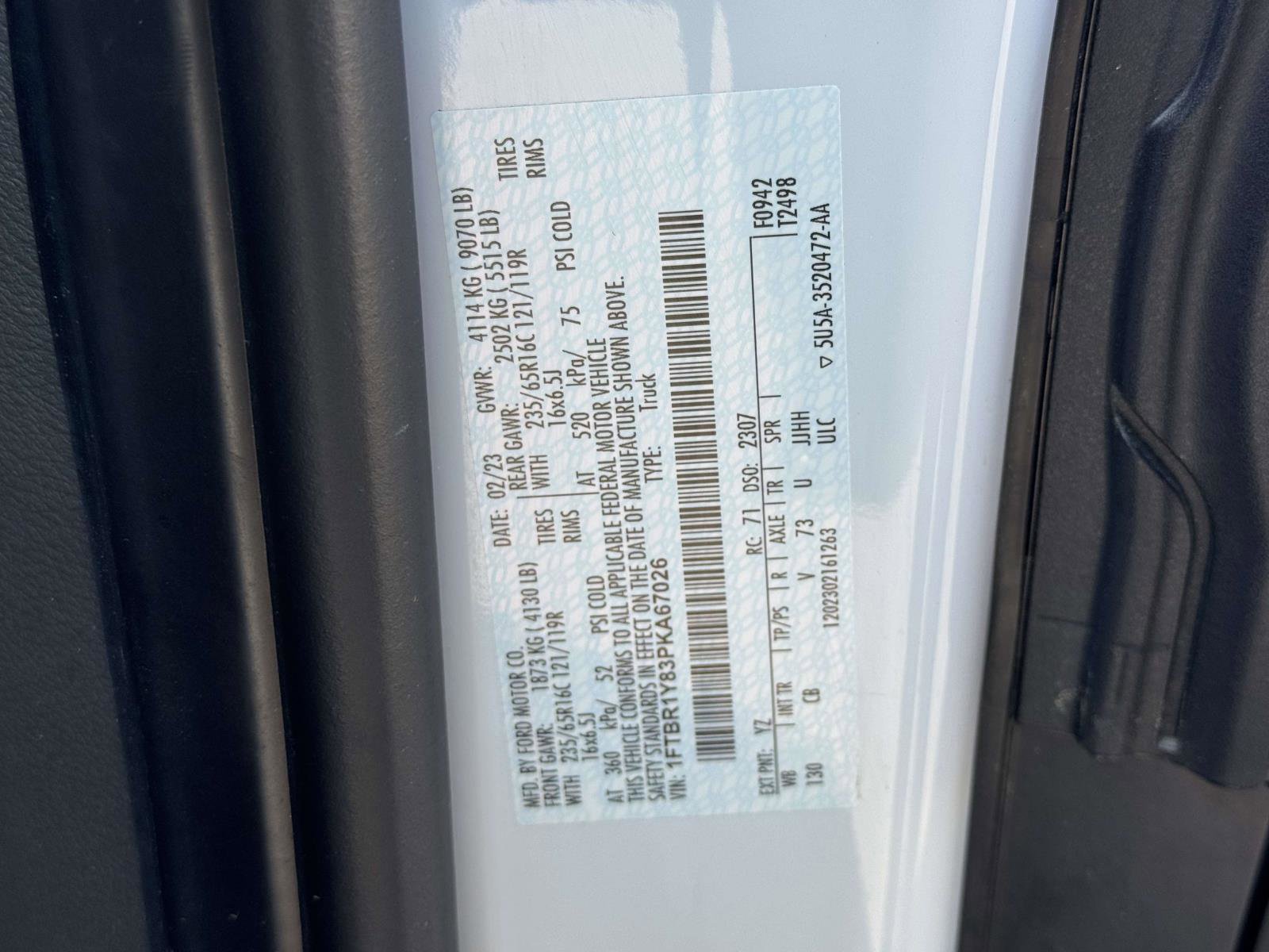 Used 2023 Ford Transit 250 Low Roof w/ Exterior Upgrade Package image 16