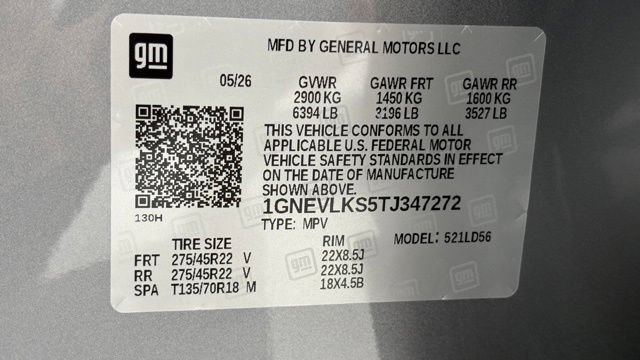 New 2026 Chevrolet Traverse RS AWD/4WD image 52