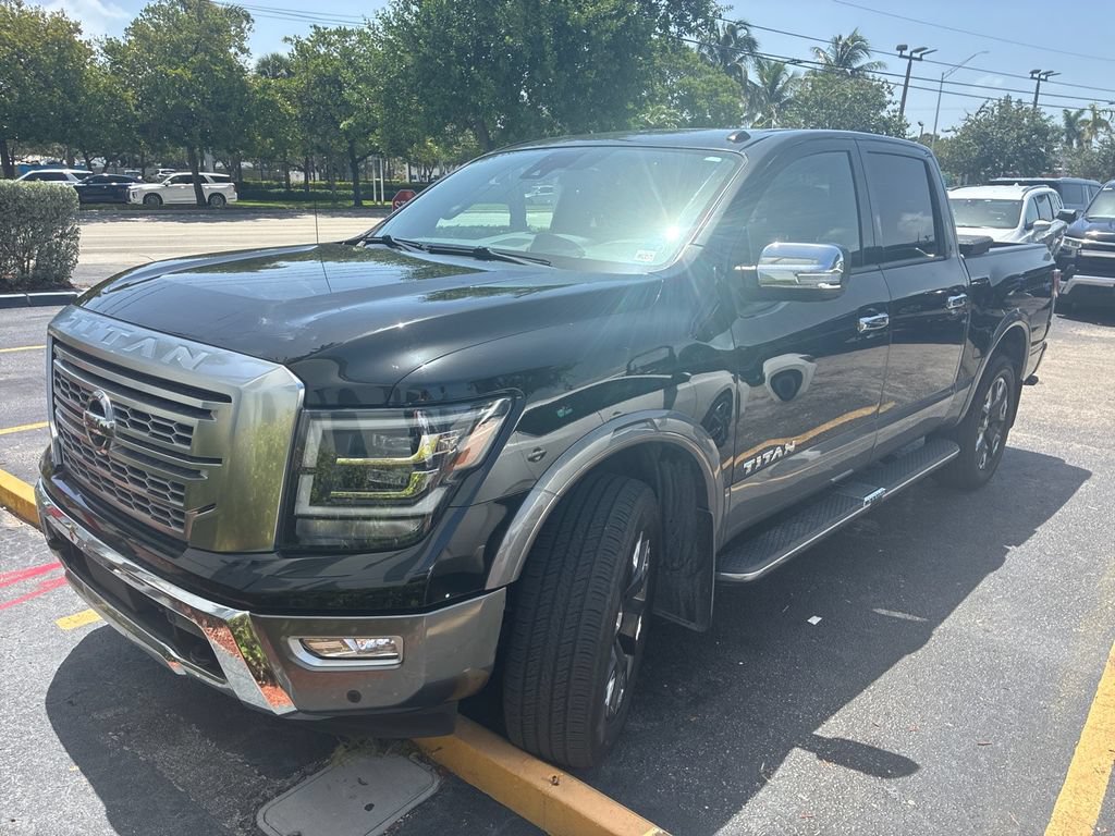 Used 2021 Nissan Titan Platinum Reserve w/ Moonroof Package AWD/4WD image 1