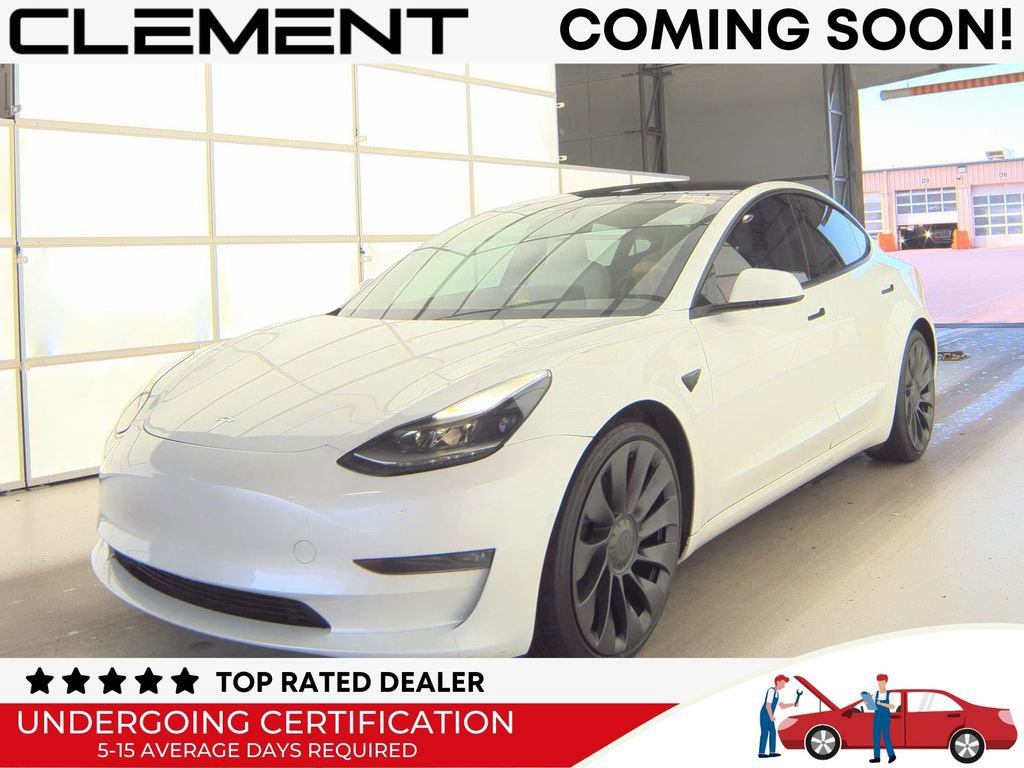 Used 2021 Tesla Model 3 Performance AWD/4WD image 1
